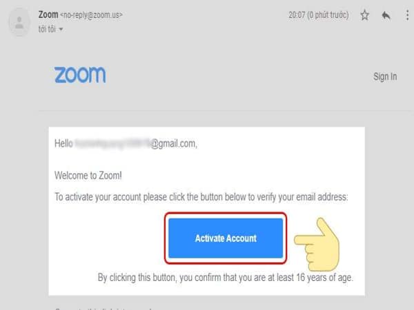Active Account máy tính