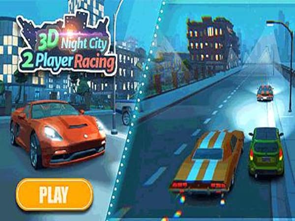 3D Night City 2 Player Racing