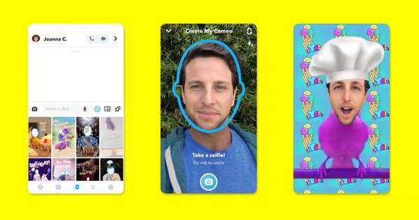 ứng dụng ghép mặt Snapchat