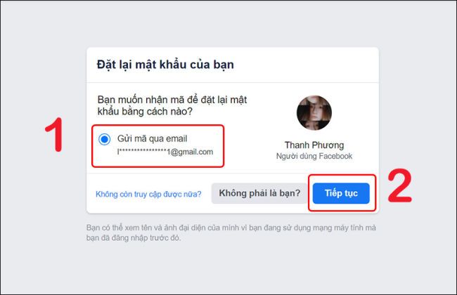 Nhập thông tin tài khoản