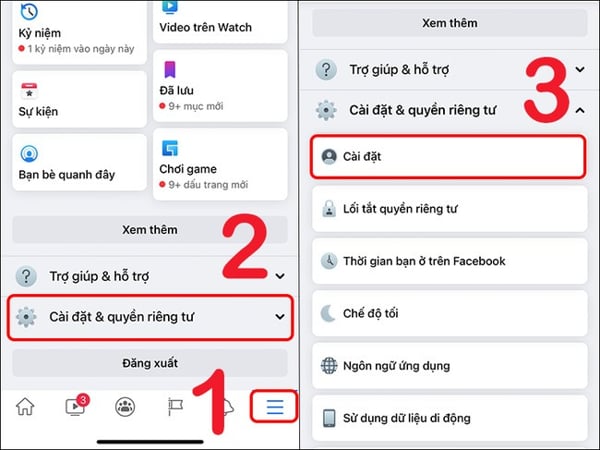 Cách lấy lại mk fb khi còn login